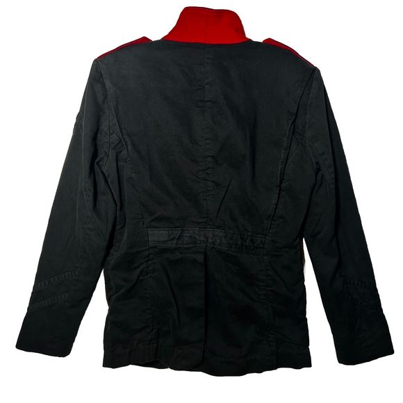 Urban Outfitters Military Utility Jacket Button Up Black Womens Size M - Picture 4 of 16
